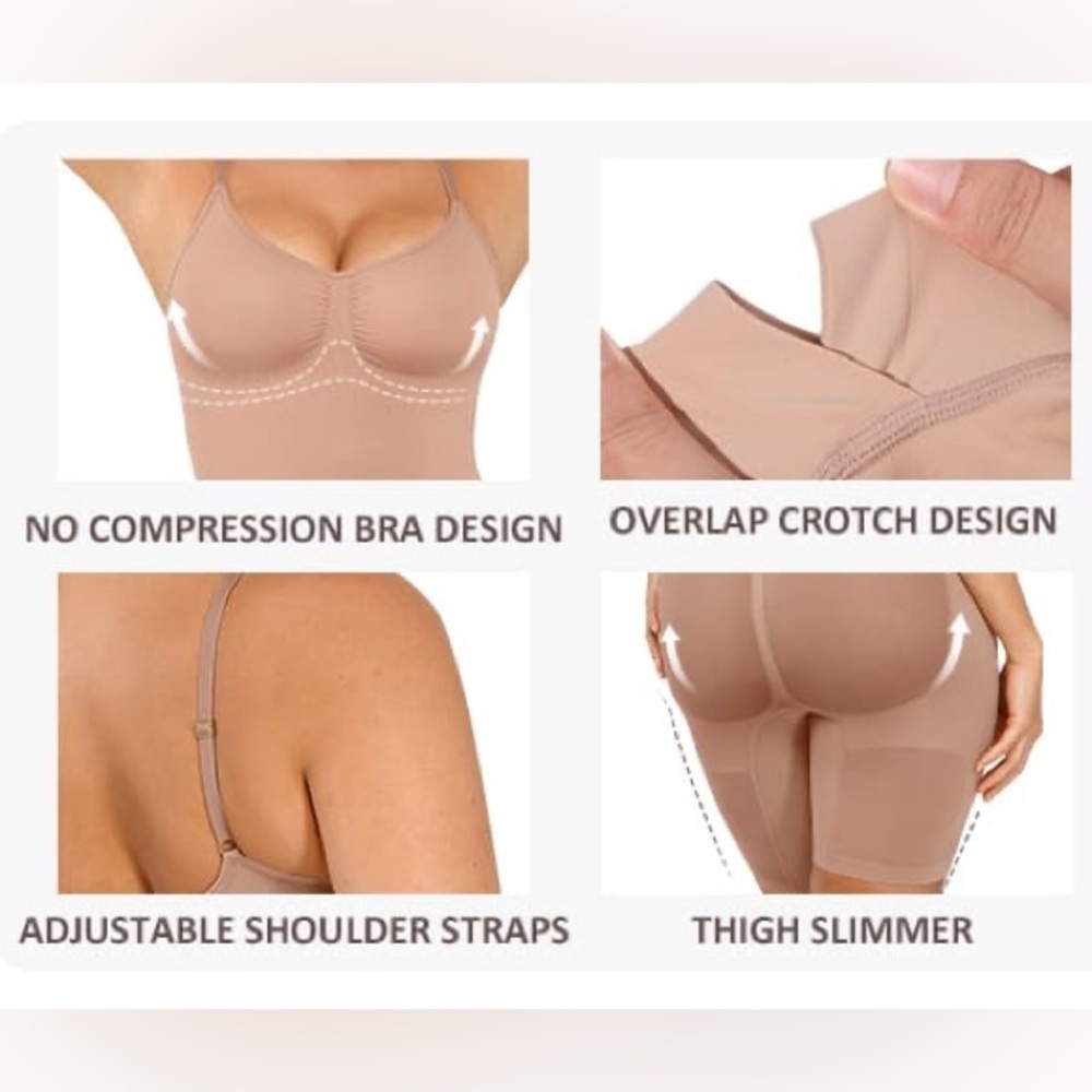 FEELINGIRL TUMMY CONTROL BODYSUIT BUTT LIFTER SHAPEWEAR - Picture 11 of 11